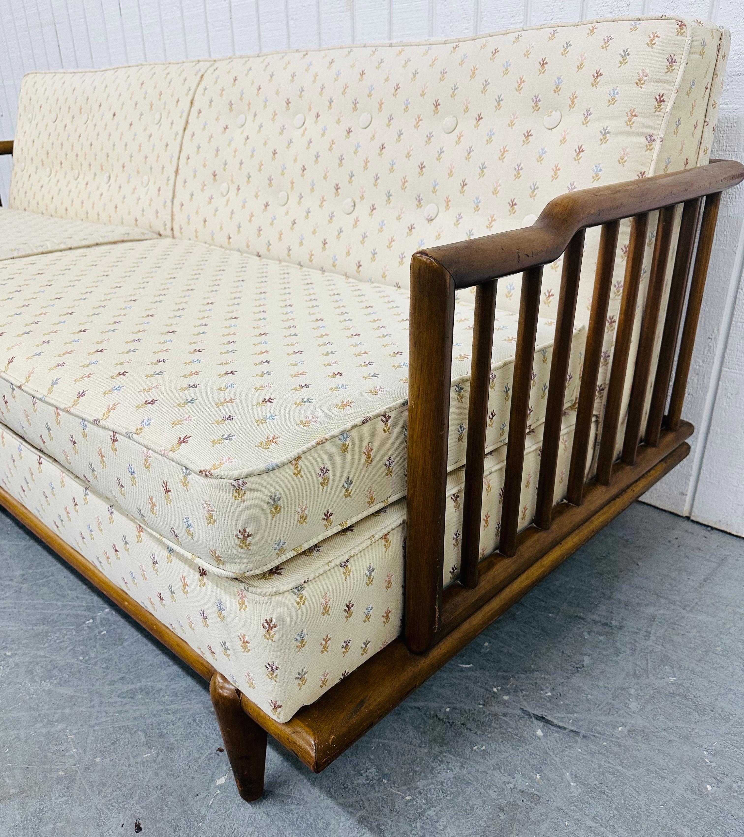 American Mid-Century Modern Walnut Sofa