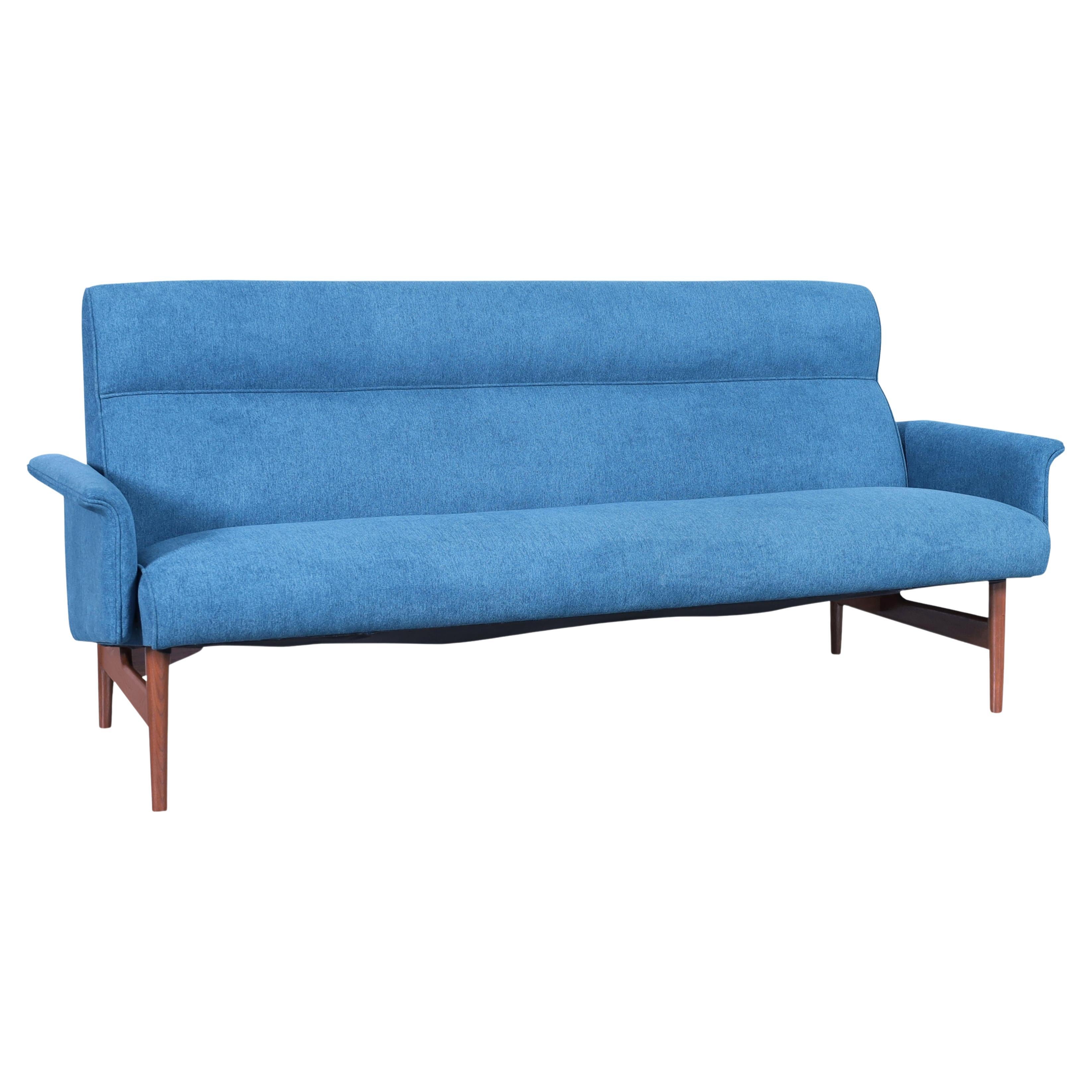 Mid-Century Modern Walnut Sofa