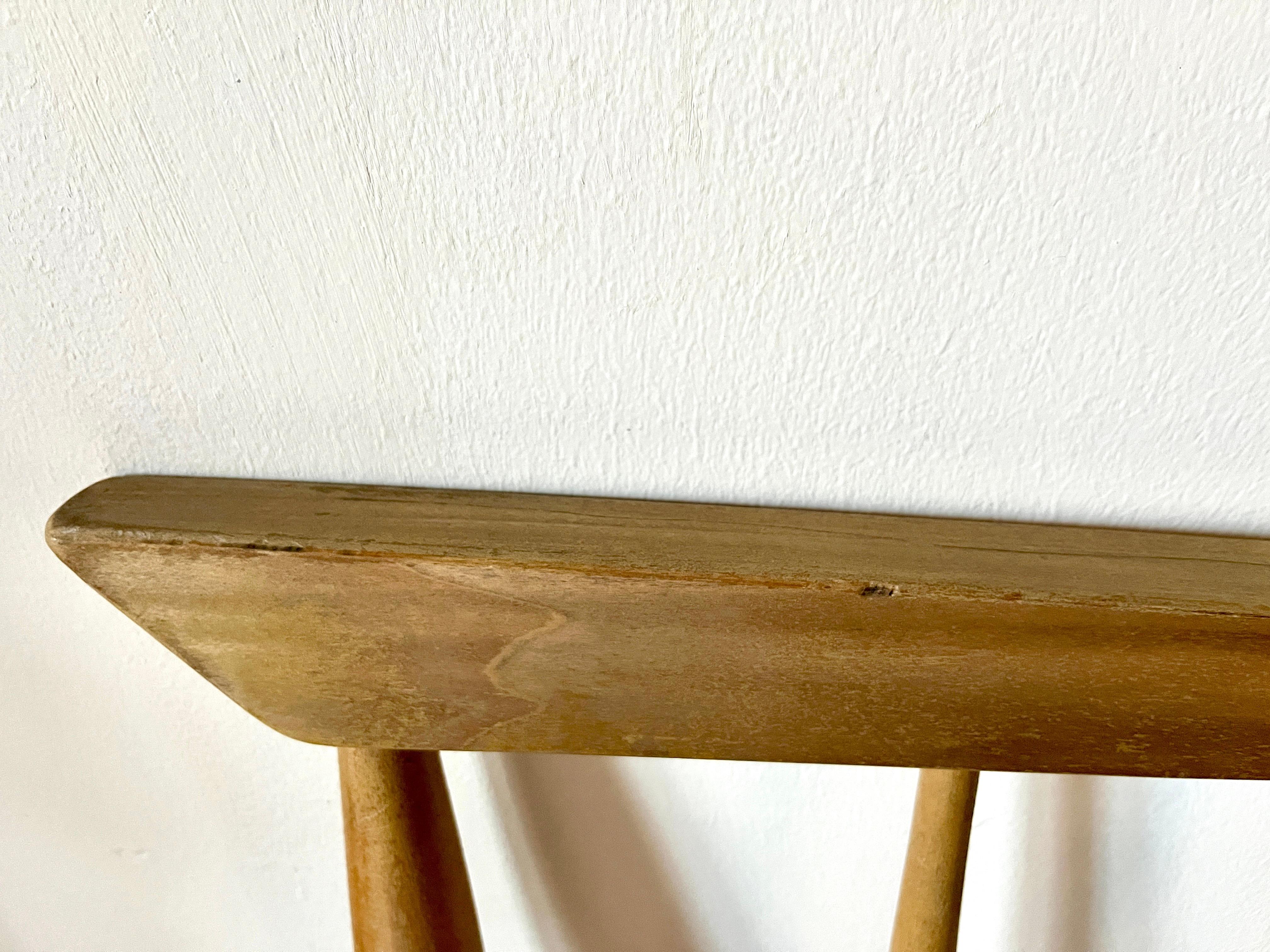 Mid Century Modern Walnut Spindle Twin Size Headboard For Sale 2