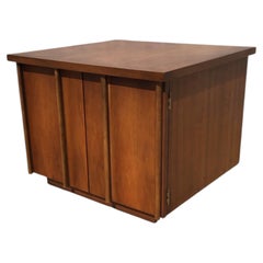 Mid-Century Modern Walnut Square Side Table by Lane Furniture, 1965