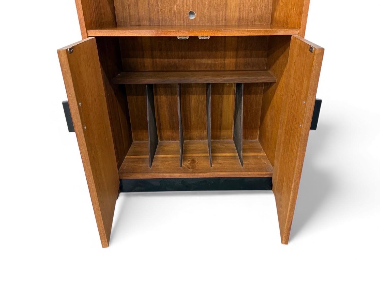 Mid-Century Modern Walnut Storage Cabinets - Set of 2 For Sale 1