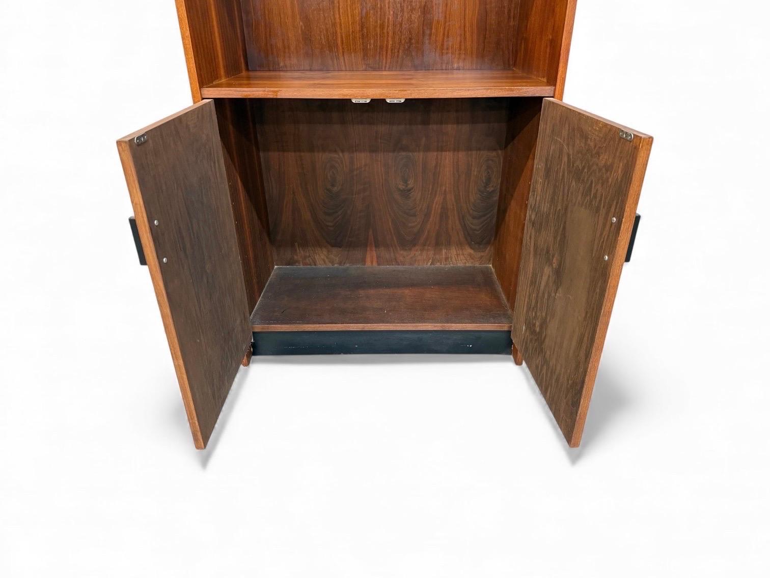 Mid-Century Modern Walnut Storage Cabinets - Set of 2 For Sale 2