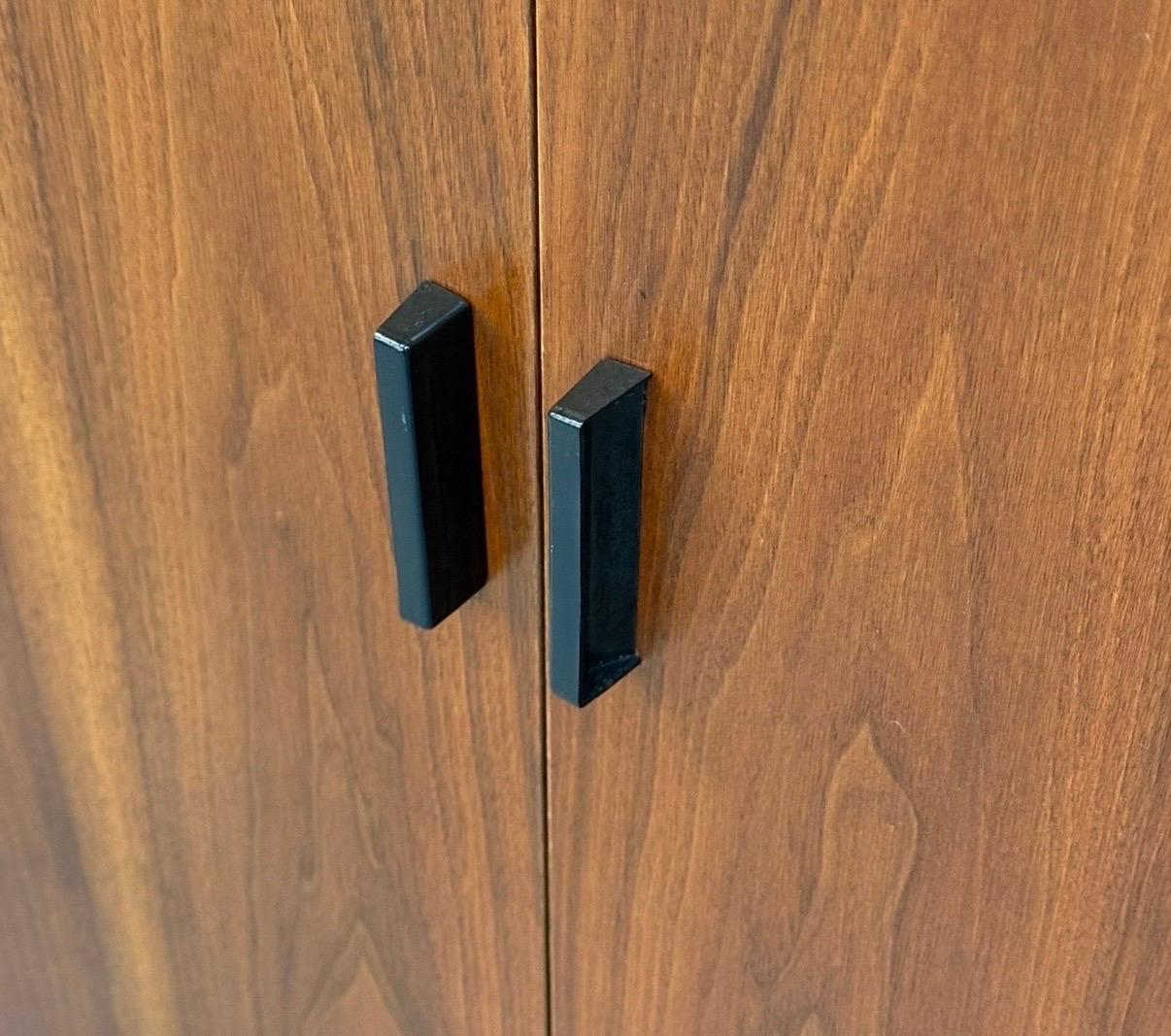 Mid-Century Modern Walnut Storage Cabinets - Set of 2 For Sale 3