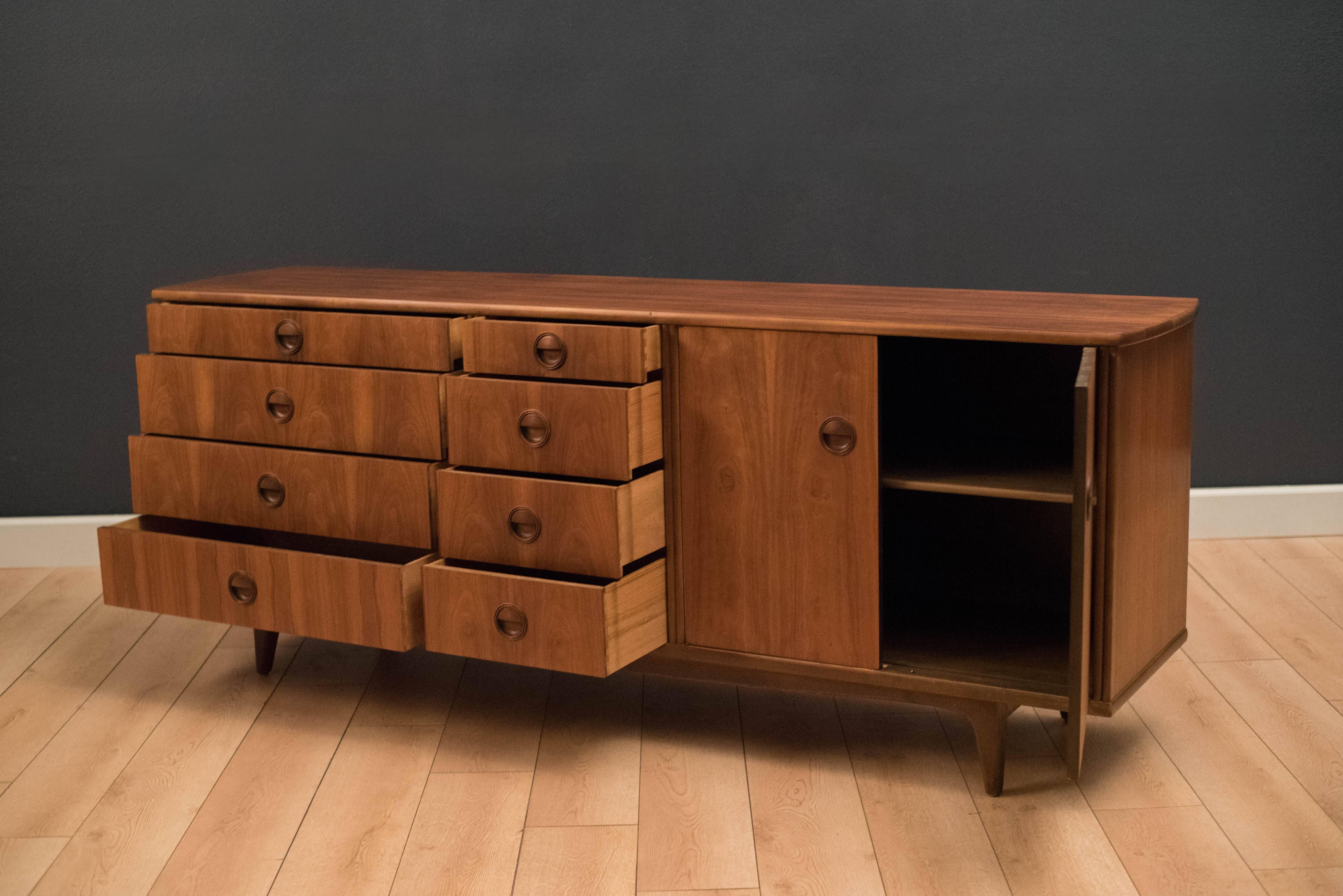 Mid-Century Modern Langstrom Walnut Dresser 2