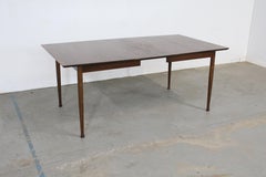 Mid-Century Modern Walnut Surfboard Dining Table W Extension