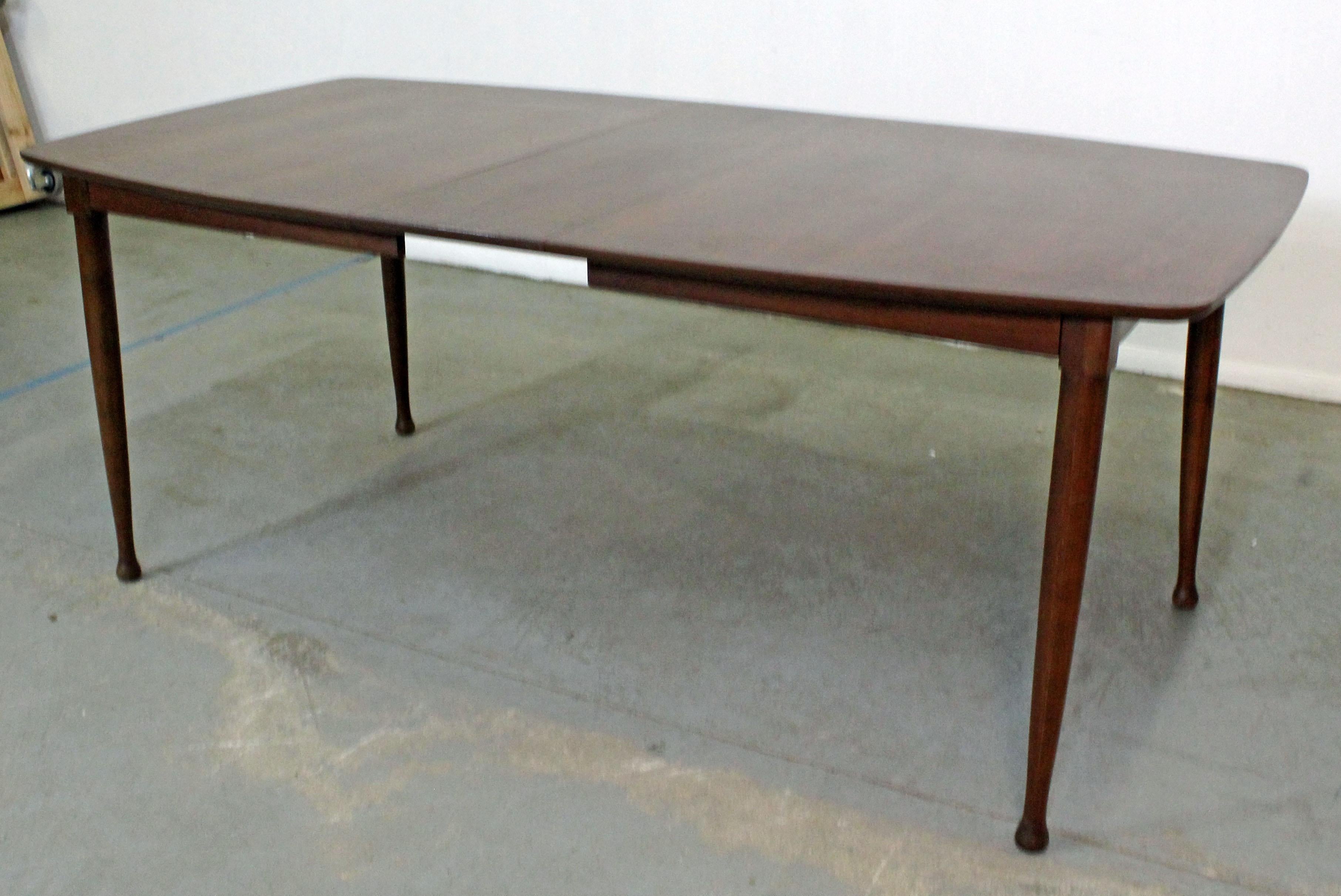 Unknown Mid-Century Modern Walnut Surfboard Dining Table