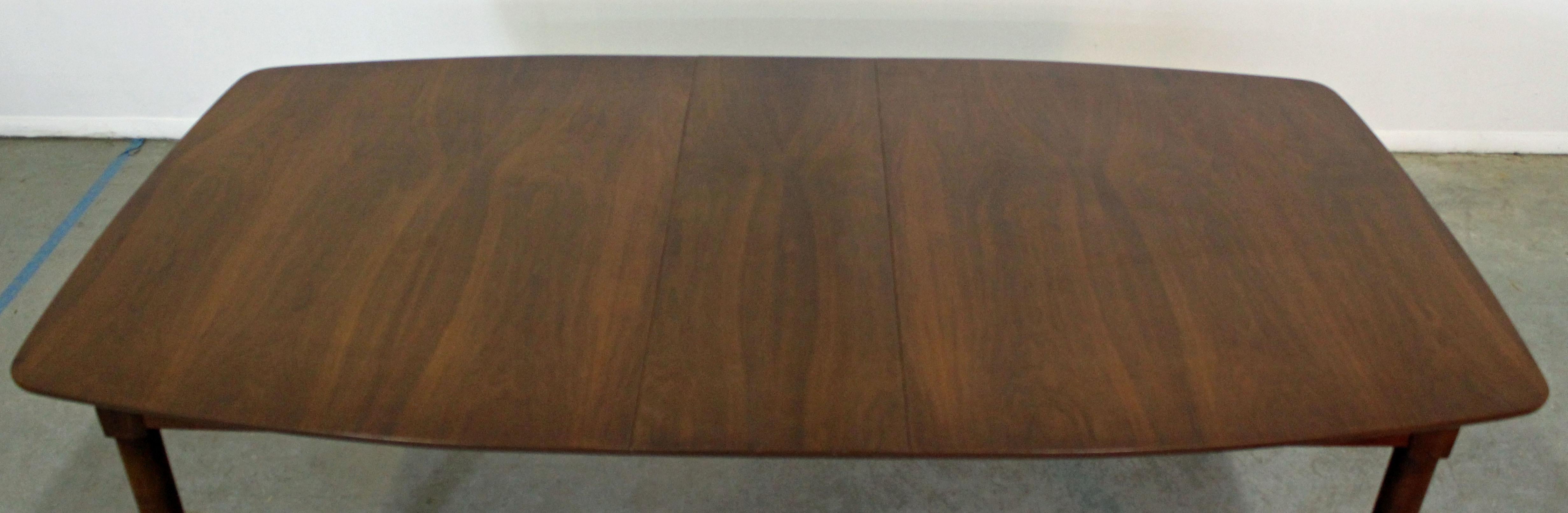 Mid-Century Modern Walnut Surfboard Dining Table 1