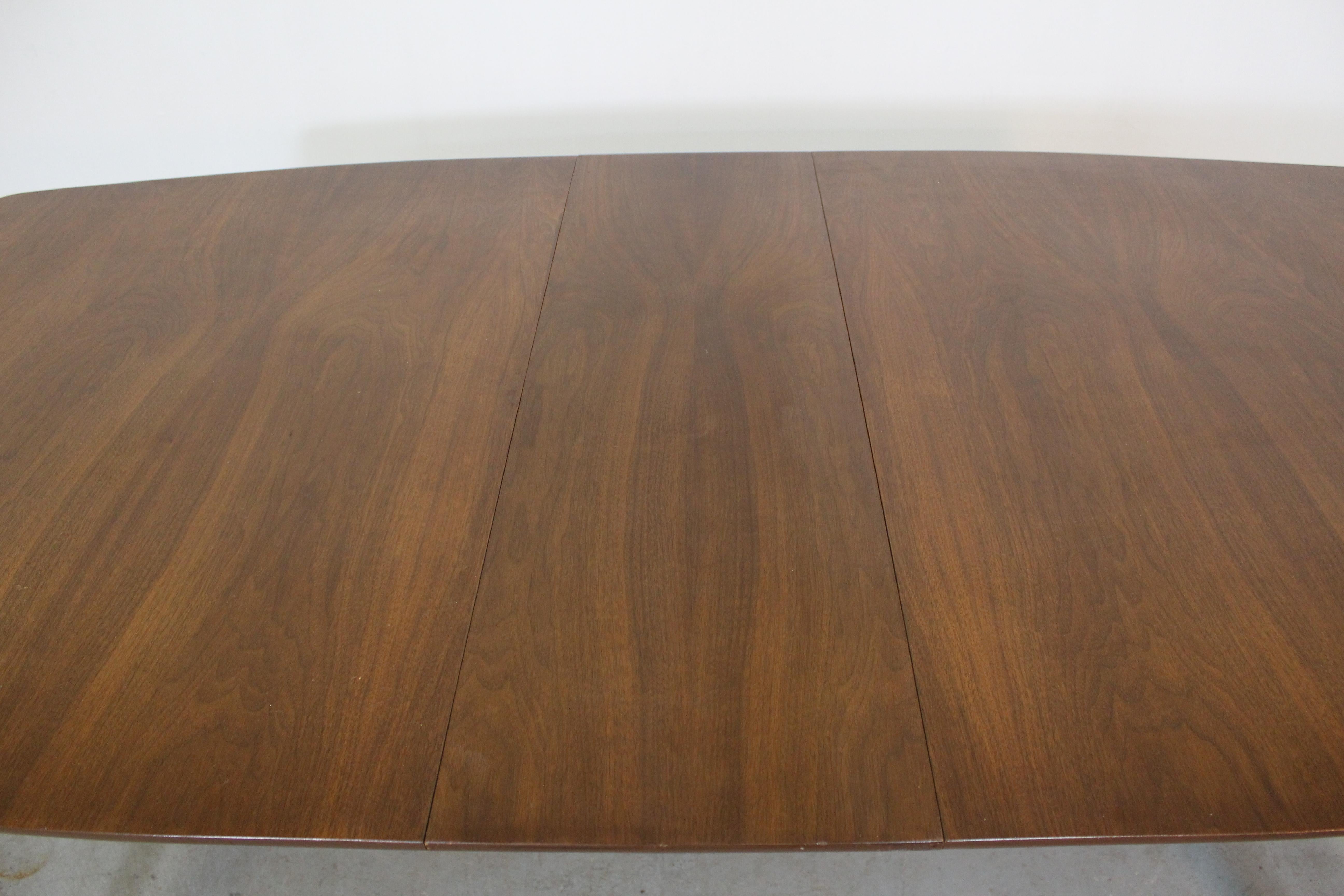 Mid-Century Modern Walnut Surfboard Dining Table 2