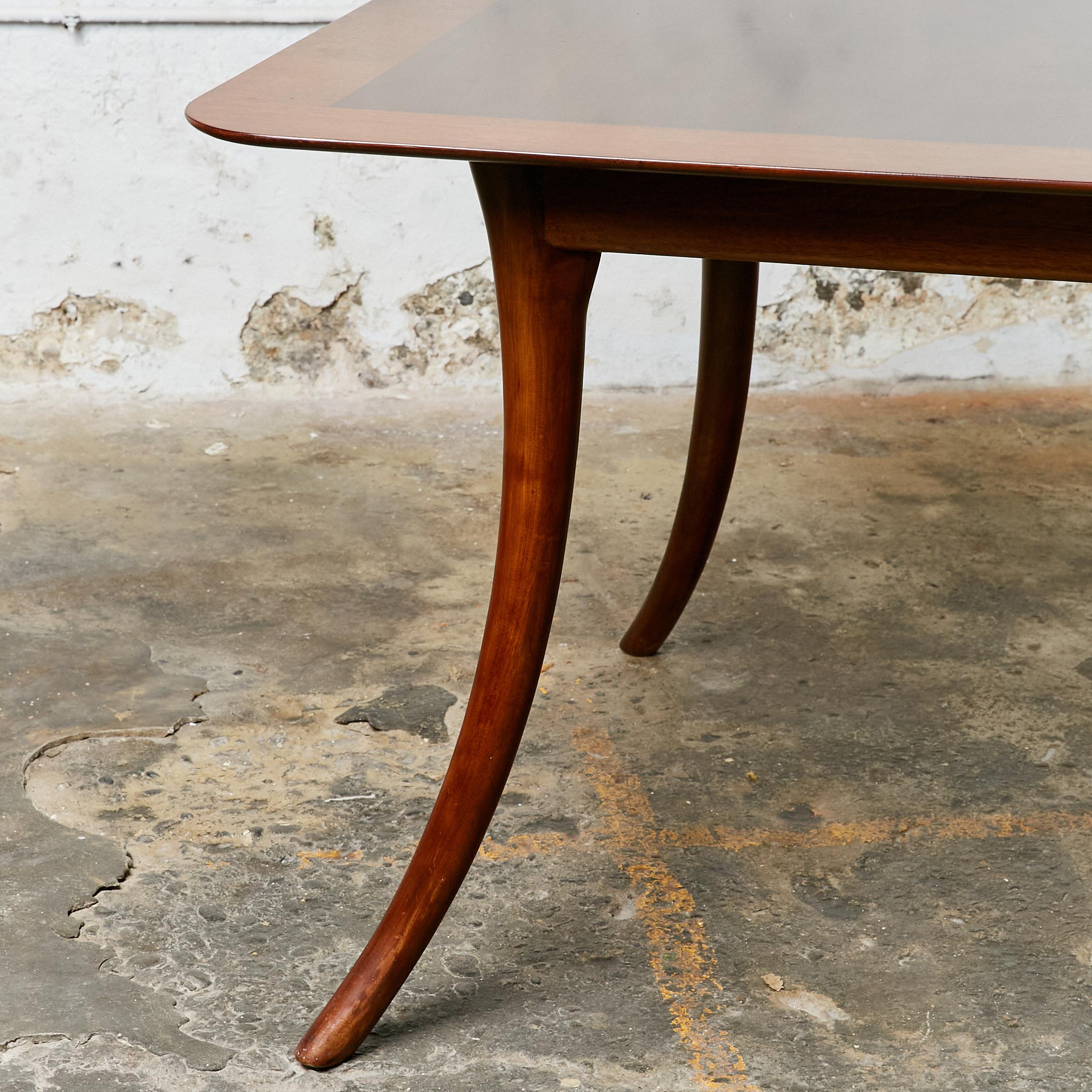 Veneer Mid-Century Modern Walnut Table Designed by Robsjohn Gibbings for Widdicomb For Sale