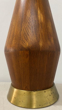 Mid-Century Modern Walnut Table Lamp, circa 1960