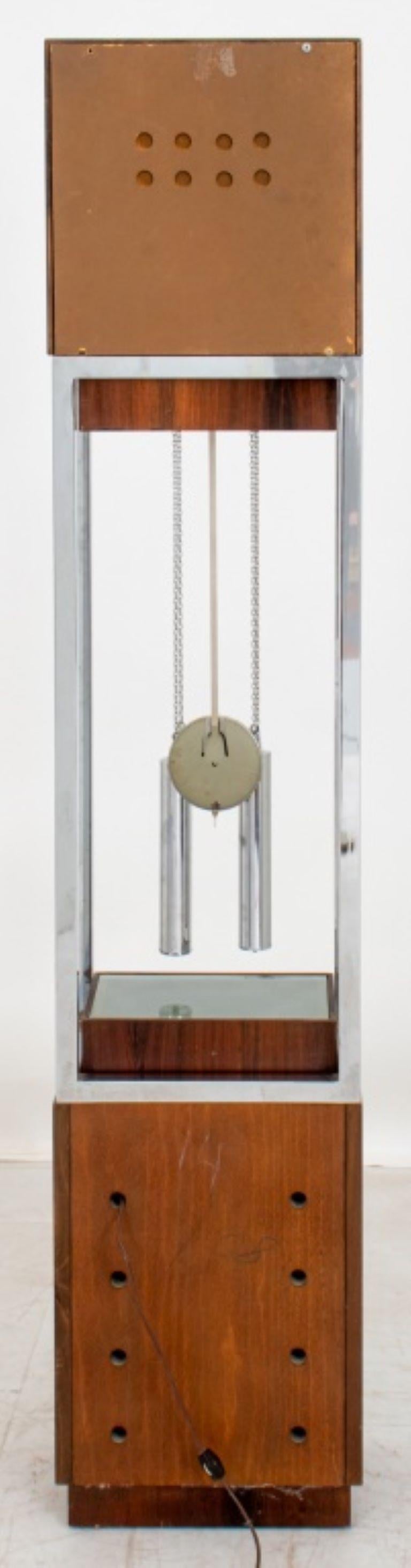 Mid-Century Modern Walnut Tall Case Clock, 1960s 1