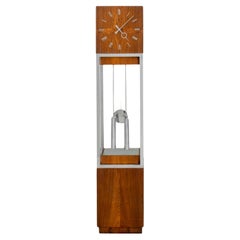 Mid-Century Modern Walnut Tall Case Clock, 1960s