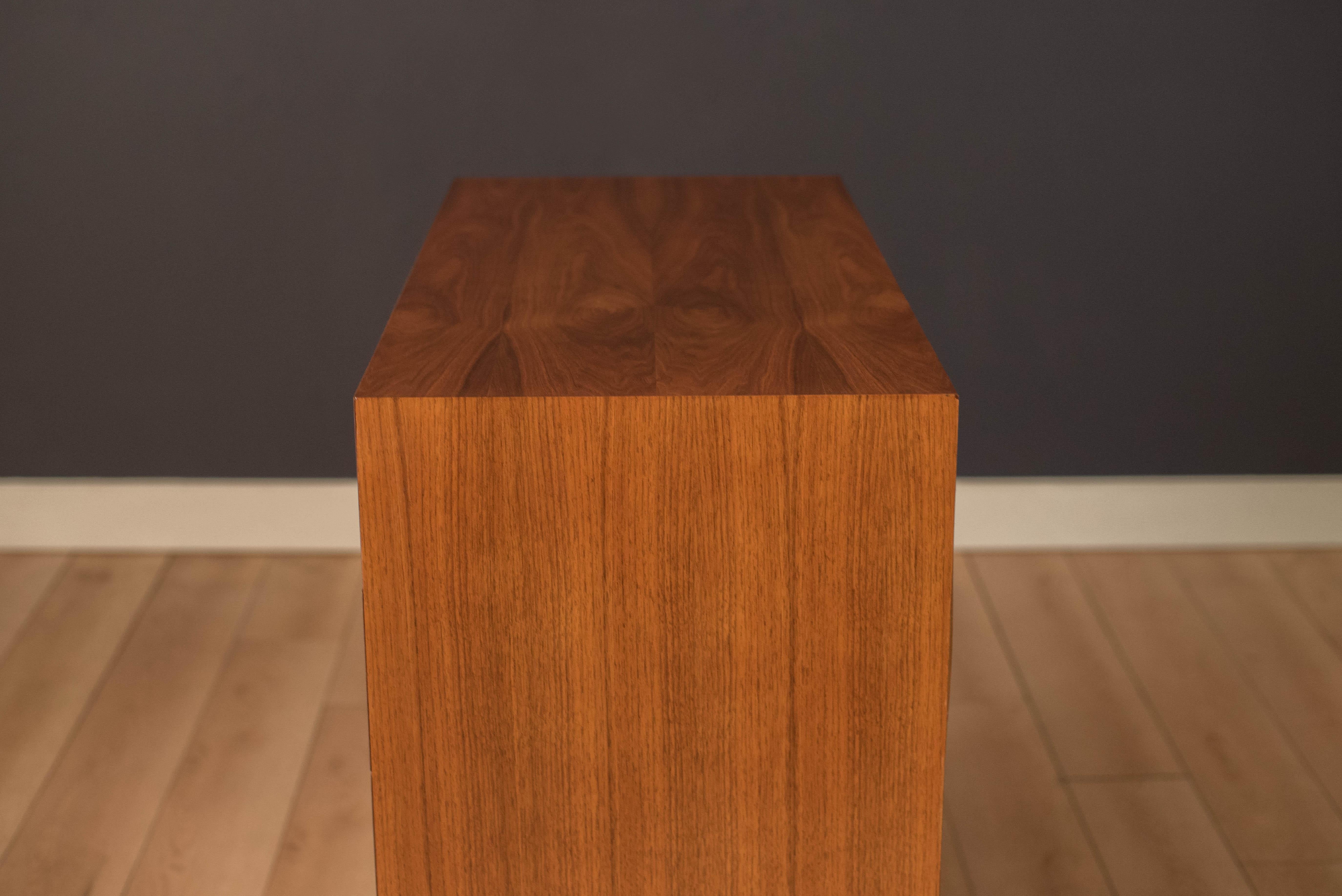 Mid-Century Modern Walnut Tall Dresser Chest by Ramseur 4