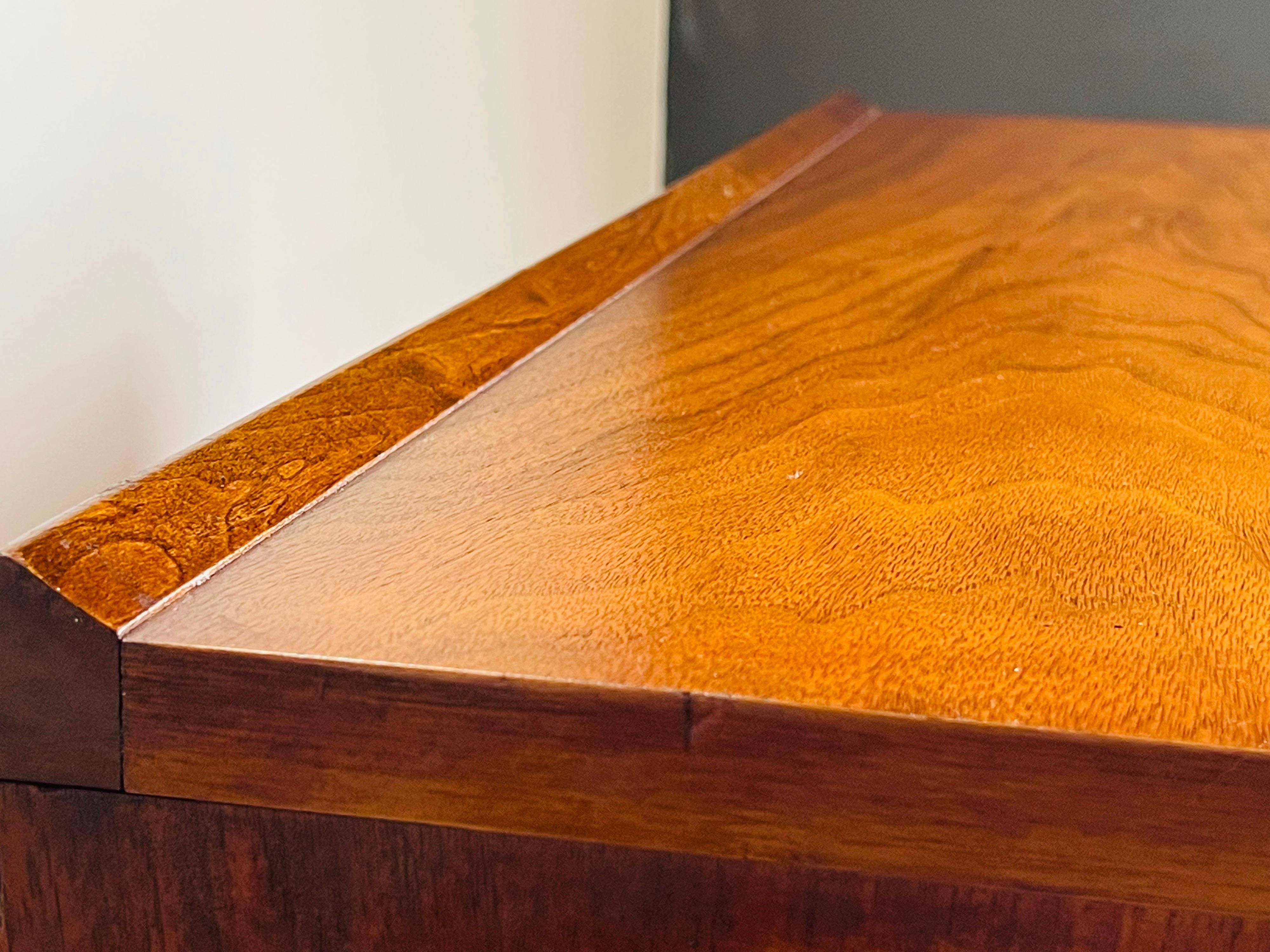 Mid-Century Modern Walnut Tall Highboy Dresser by Ward Furniture Co. 2