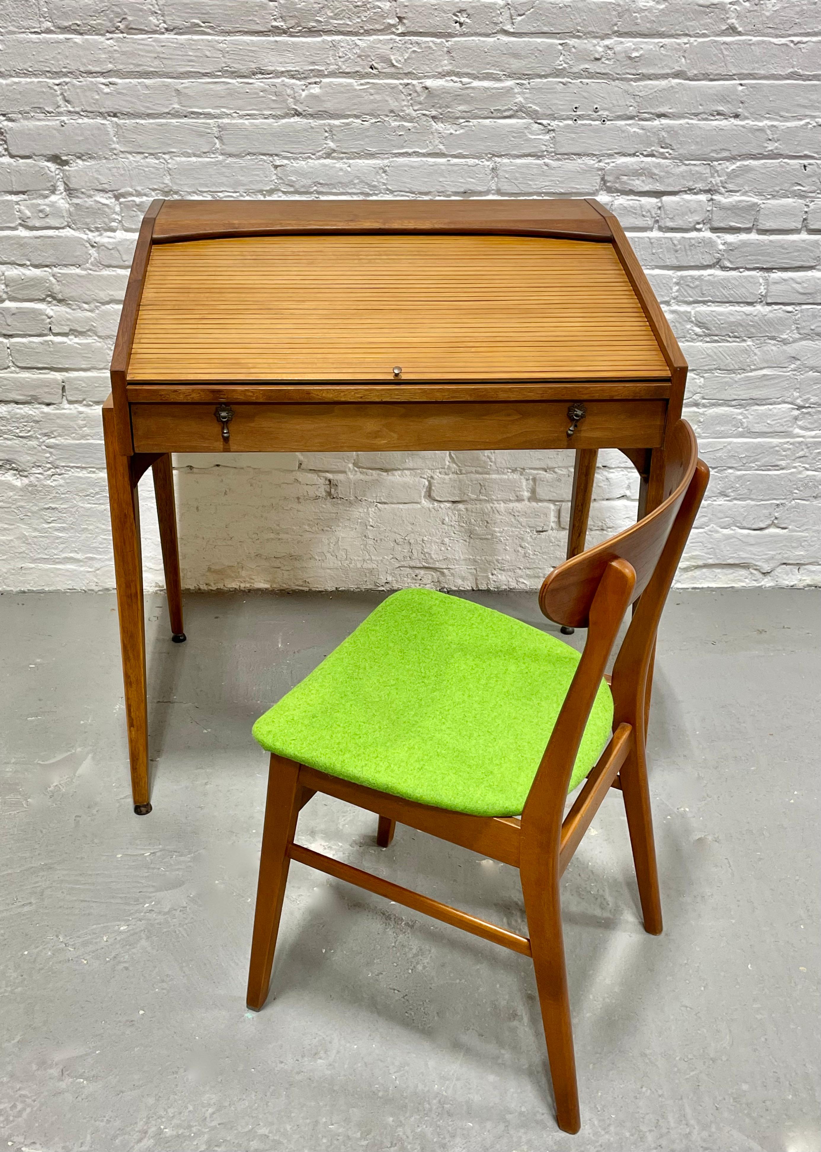 Mid Century MODERN WALNUT Tambour DESK by John Van Koert for Drexel, c. 1960's 4