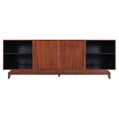Mid-Century Modern Walnut Tambour Door Credenza, 1960s
