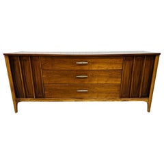 Mid-Century Modern Walnut Triple Dresser