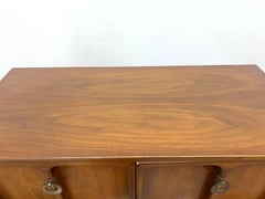Mid Century Modern Walnut Two-Piece Gentleman's Chest