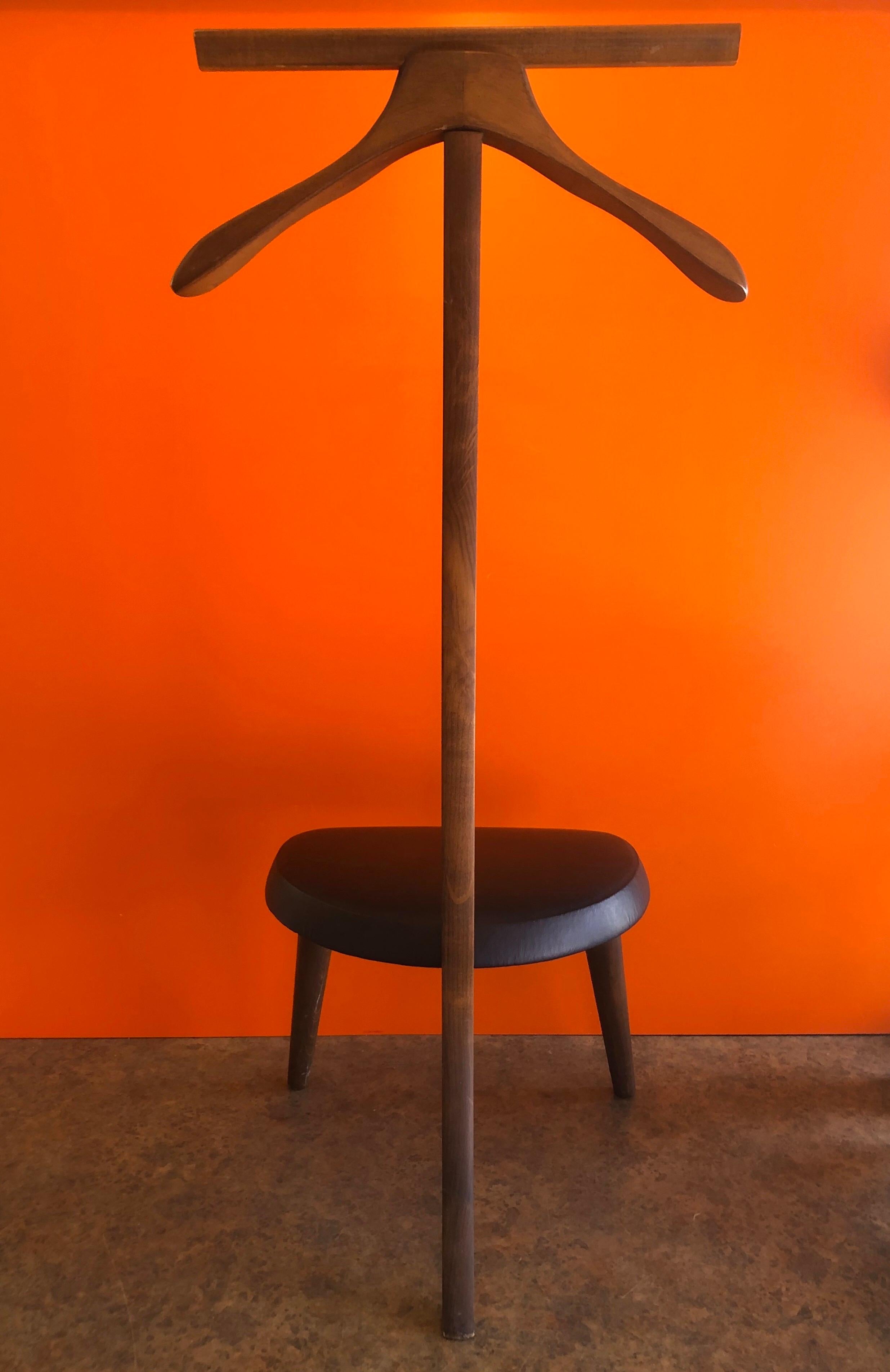 vintage valet stand with seat
