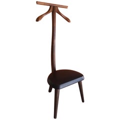 Mid-Century Modern Walnut Valet Stand