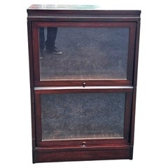 Lundstrom Sectional Barrister Mahogany Low Bookcase, Circa 1920s