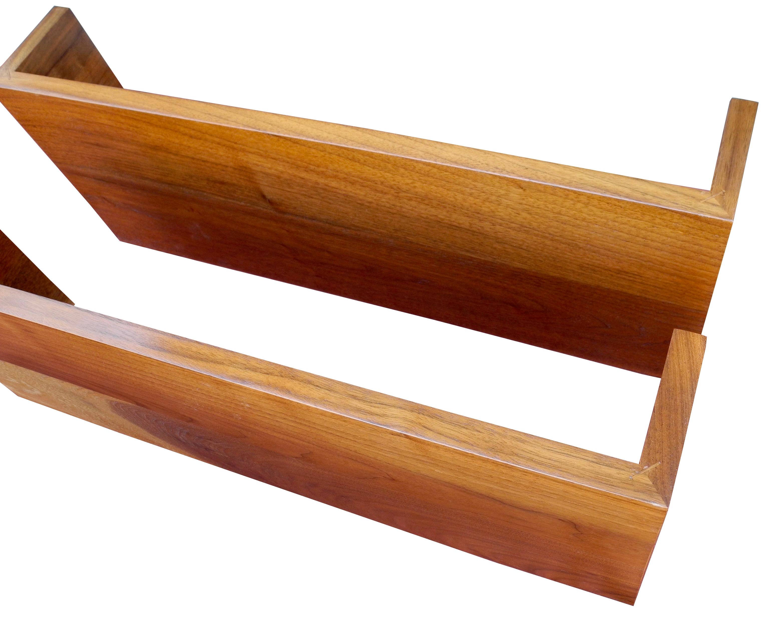 Mid-Century Modern Walnut Wall Hanging Shelves Designed by Mel Smilow In Good Condition For Sale In Hudson, NY