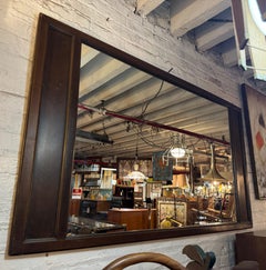 Mid-Century Modern Walnut Wall Mirror