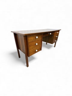 Mid-Century Modern Walnut Writing Desk