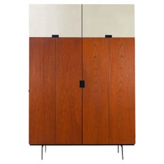 Mid-Century Modern Wardrobe by Cees Braakman for Pastoe Model KU10, Teak, 1958