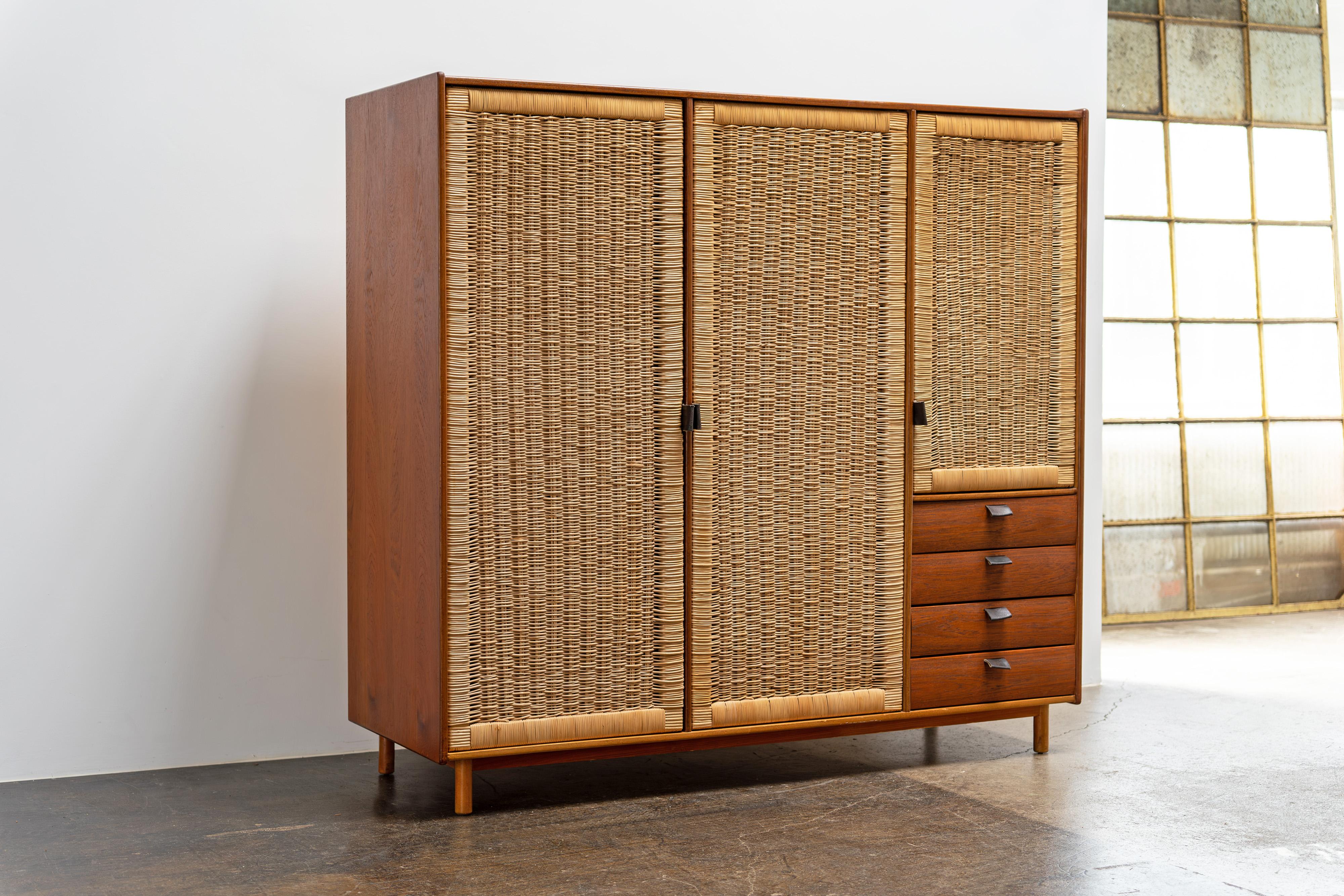 Mid Century Modern Wardrobe von Sebastian Muggenthaler Deutschland, Teak 1960s 1