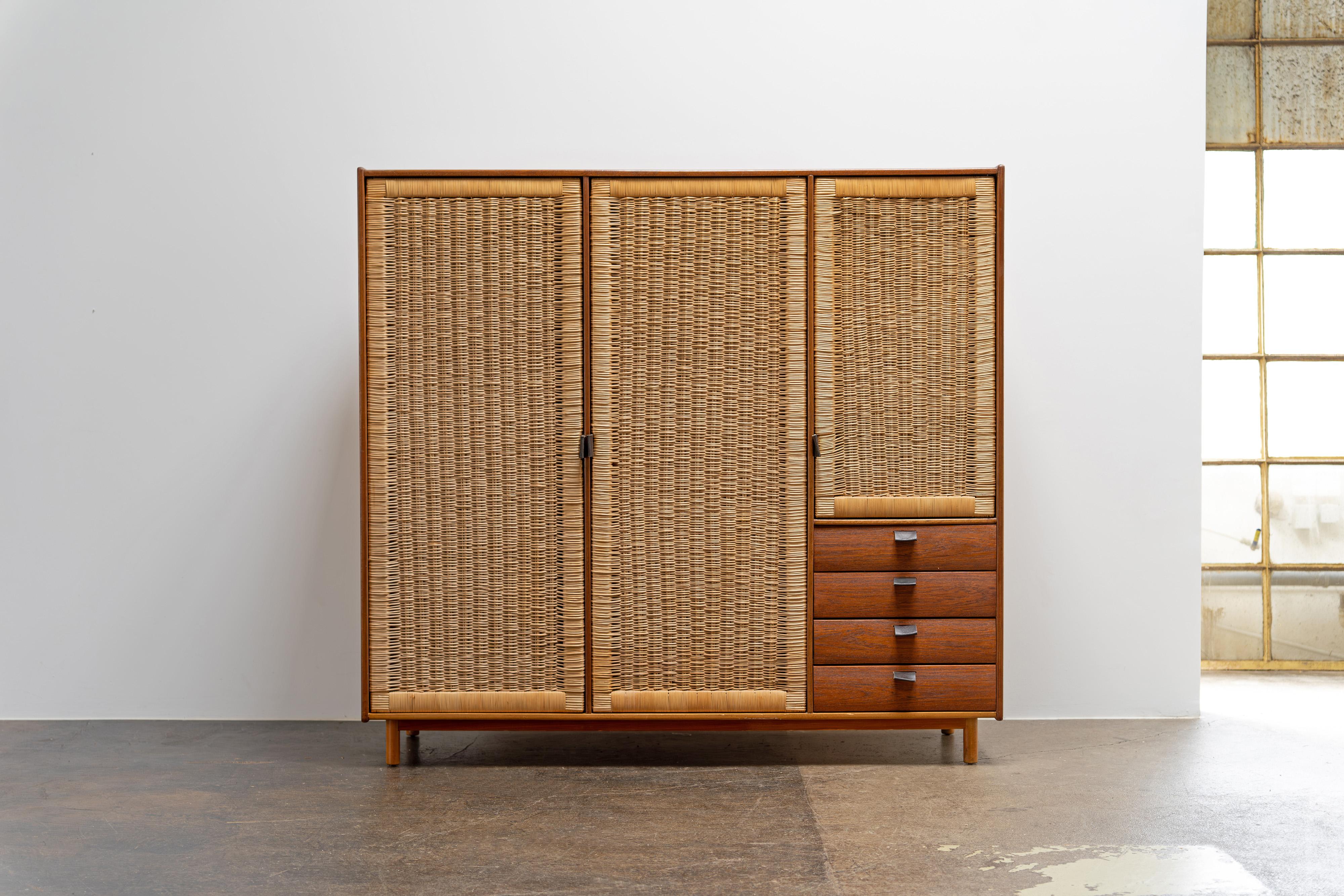 Mid Century Modern Wardrobe von Sebastian Muggenthaler Deutschland, Teak 1960s 2