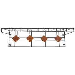 Armadio moderno di metà secolo in teak stile stringa danese, anni '50