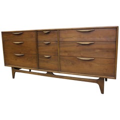 Mid-Century Modern Warren Church Lane Perception Triple Dresser Credenza 222-07