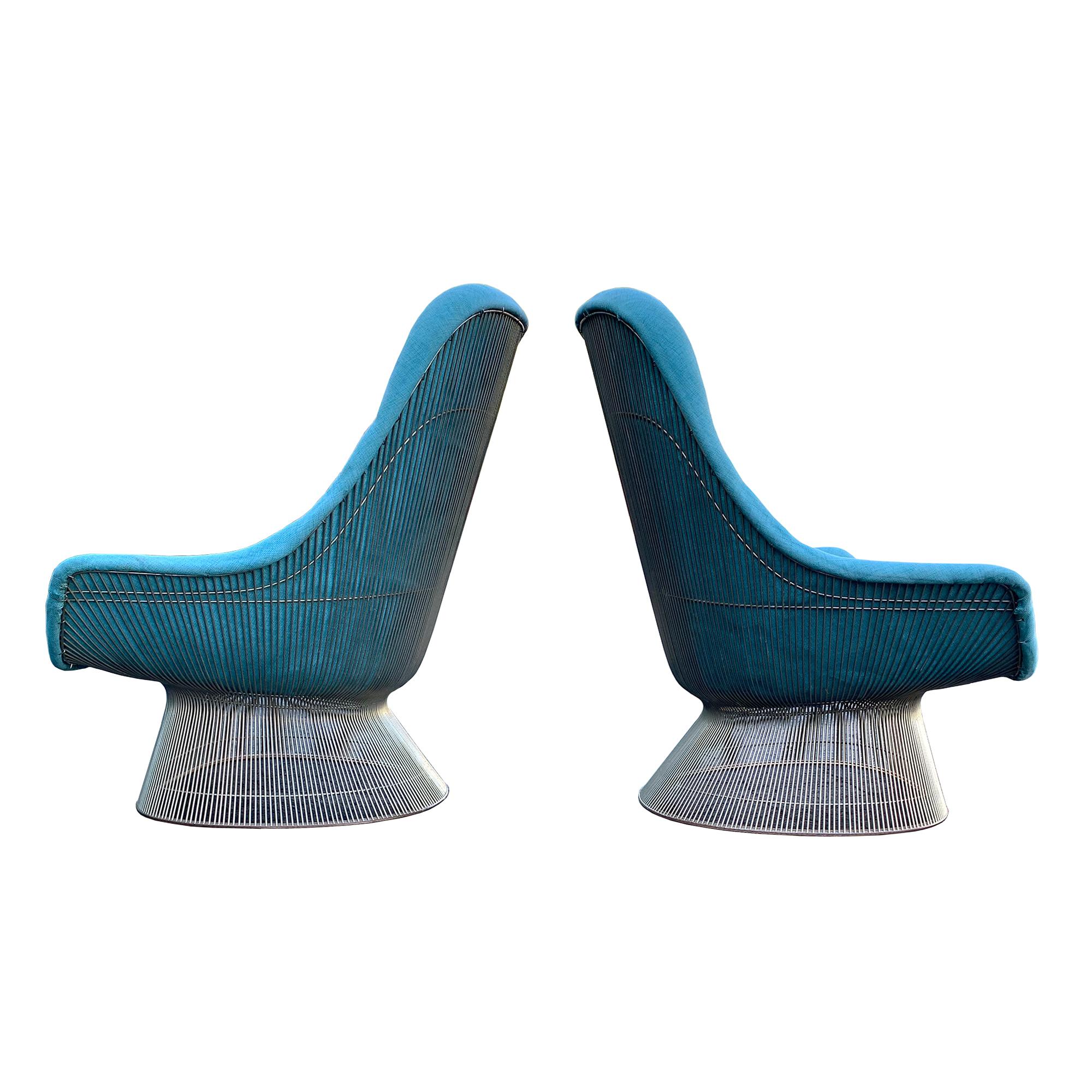 American Mid-Century Modern Warren Platner Easy Chair, Pair For Sale