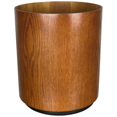 Mid-Century Modern Wastebasket Trash Bin by Jens Risom with Early Label