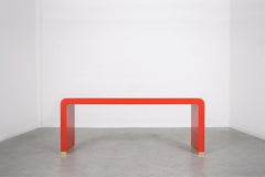 Mid-Century Modern Waterfall Console Table