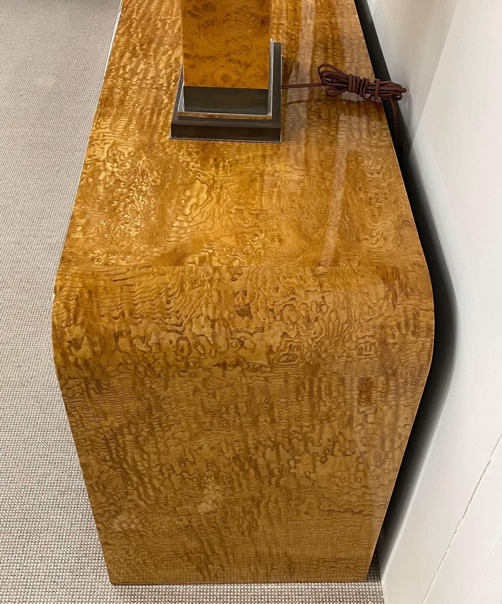 Vladimir Kagan, Mid-Century Modern, Sideboard, Wurzelholz, Chrom, Lack, 1970er Jahre im Angebot 9