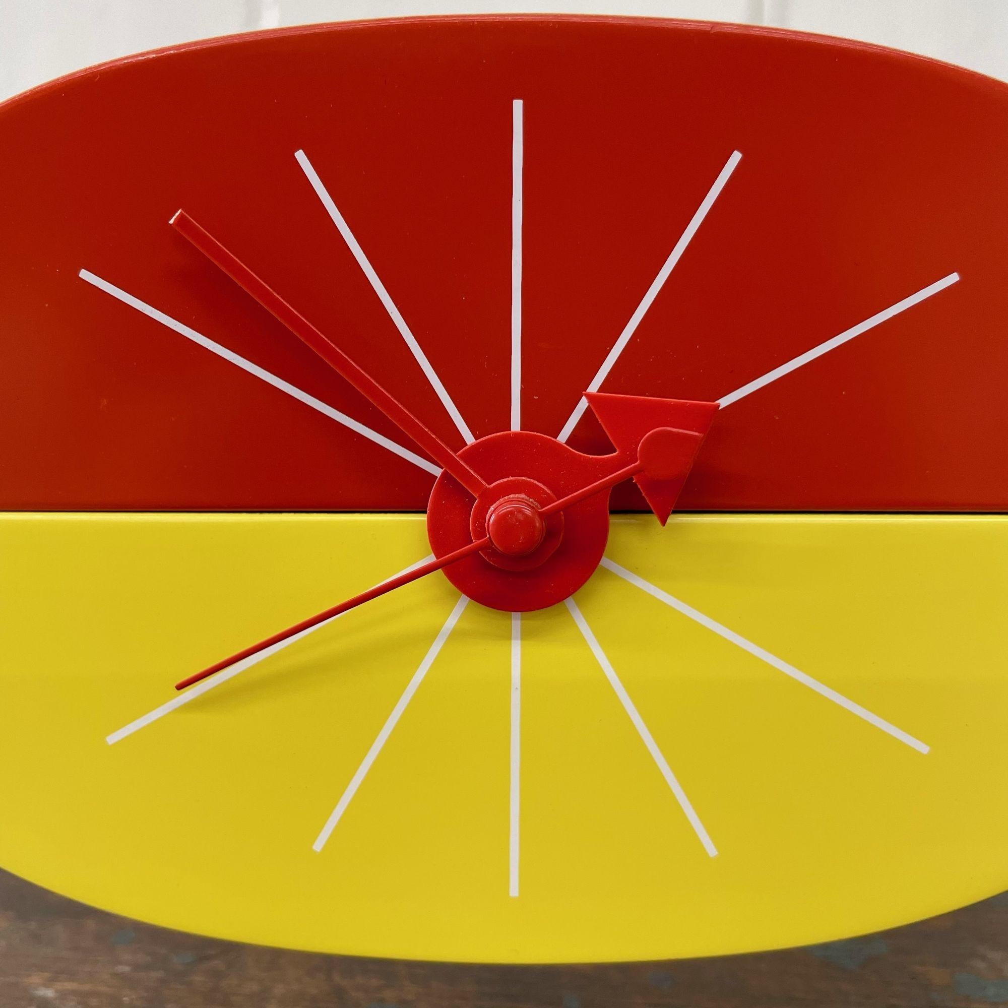 Mid-Century Modern Watermelon Table Clock by George Nelson, Howard Miller, Vitra 7