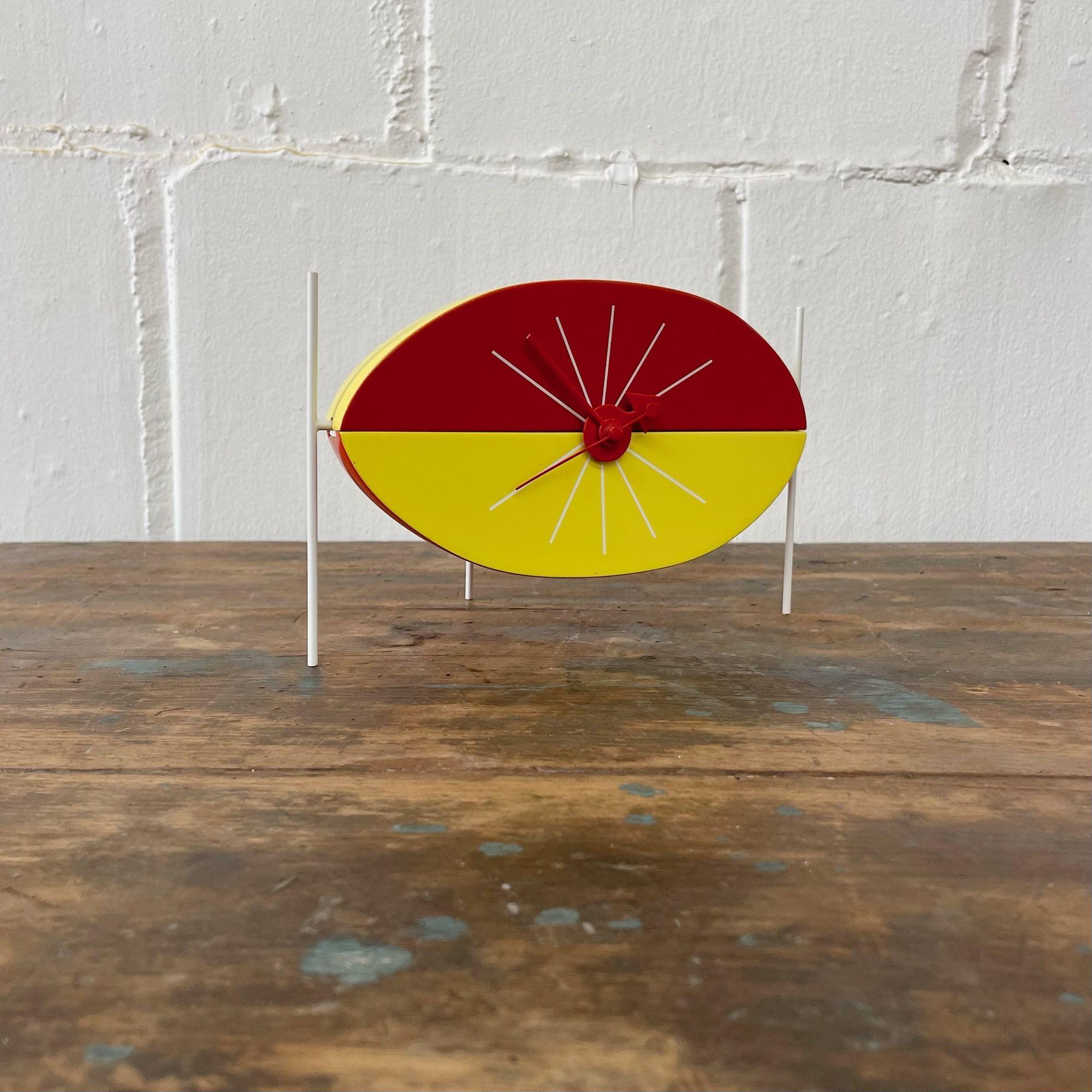 20th Century Mid-Century Modern Watermelon Table Clock by George Nelson, Howard Miller, Vitra