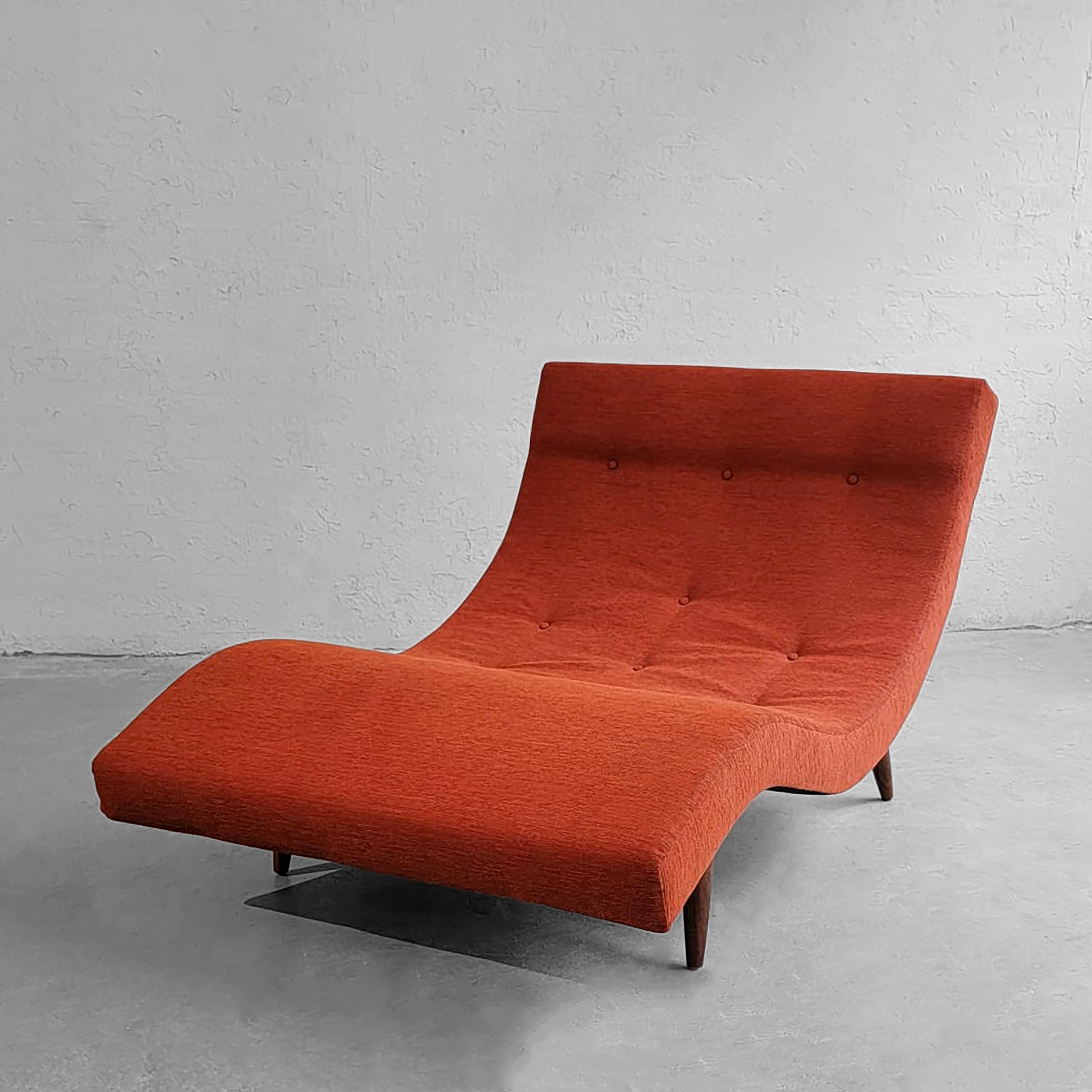 Mid-Century Modern Wave Chaise Longue by Adrian Pearsall In Good Condition In Brooklyn, NY