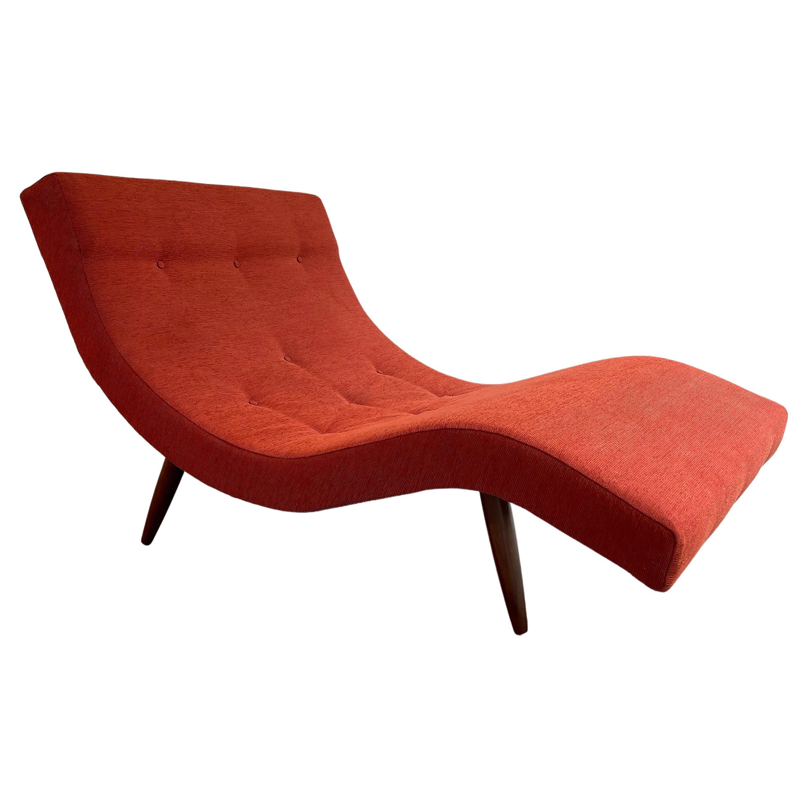 Mid-Century Modern Wave Chaise Longue by Adrian Pearsall