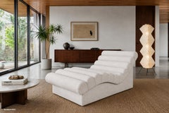 Mid-Century Modern “Wave” Chaise Lounge Styled After Adrian Pearsall