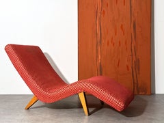 Mid Century Modern Wave Chaise style of Greta Grossman or Adrian Pearsall 1950s