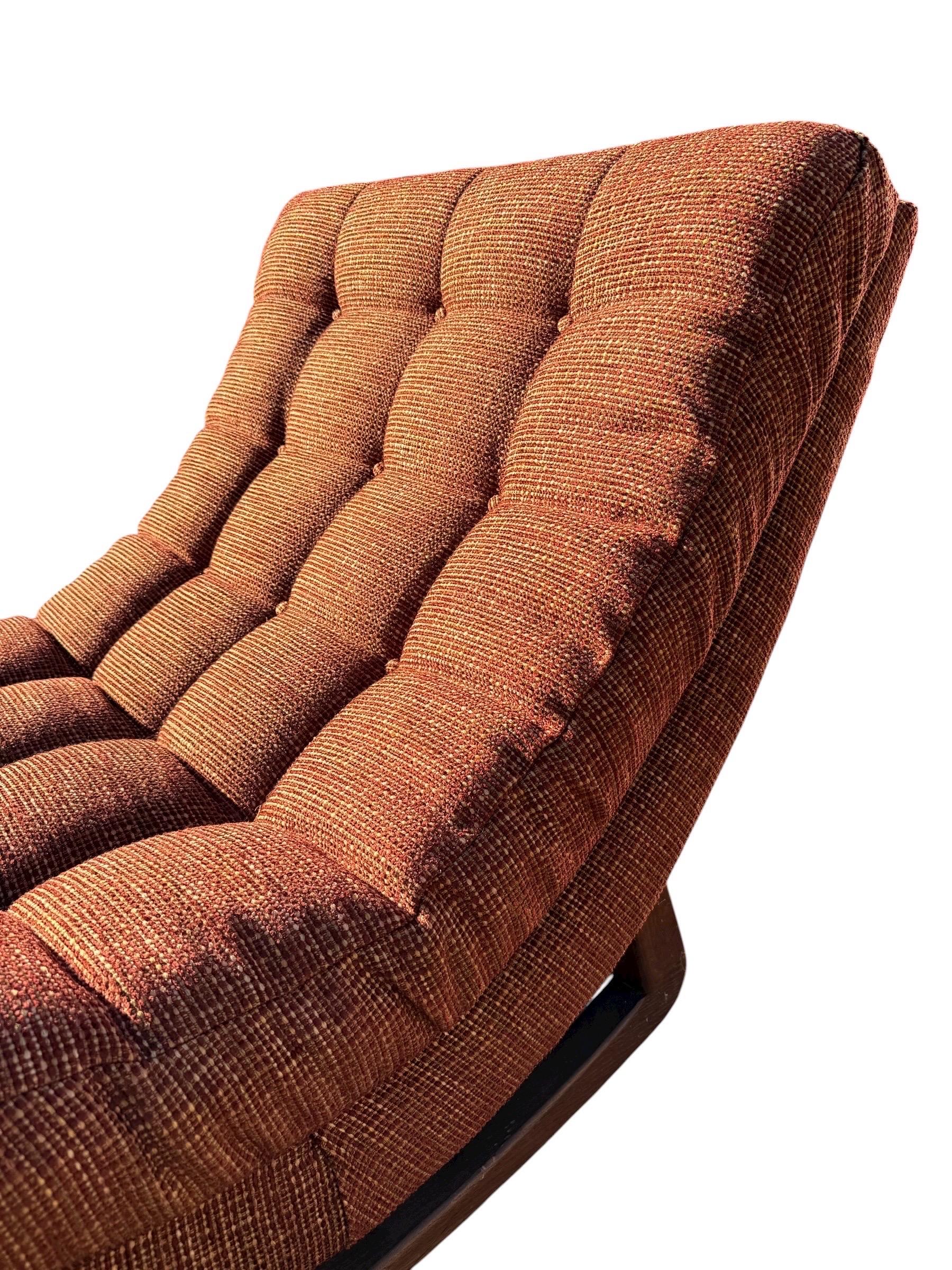 Américain Mid-Century Modern Wave Rocking Chaise Lounge, in Style of Adrian Pearsall en vente
