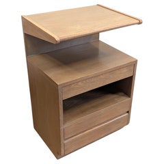 Antique Mid Century Modern Wedge Night Stand Side Table by Sligh
