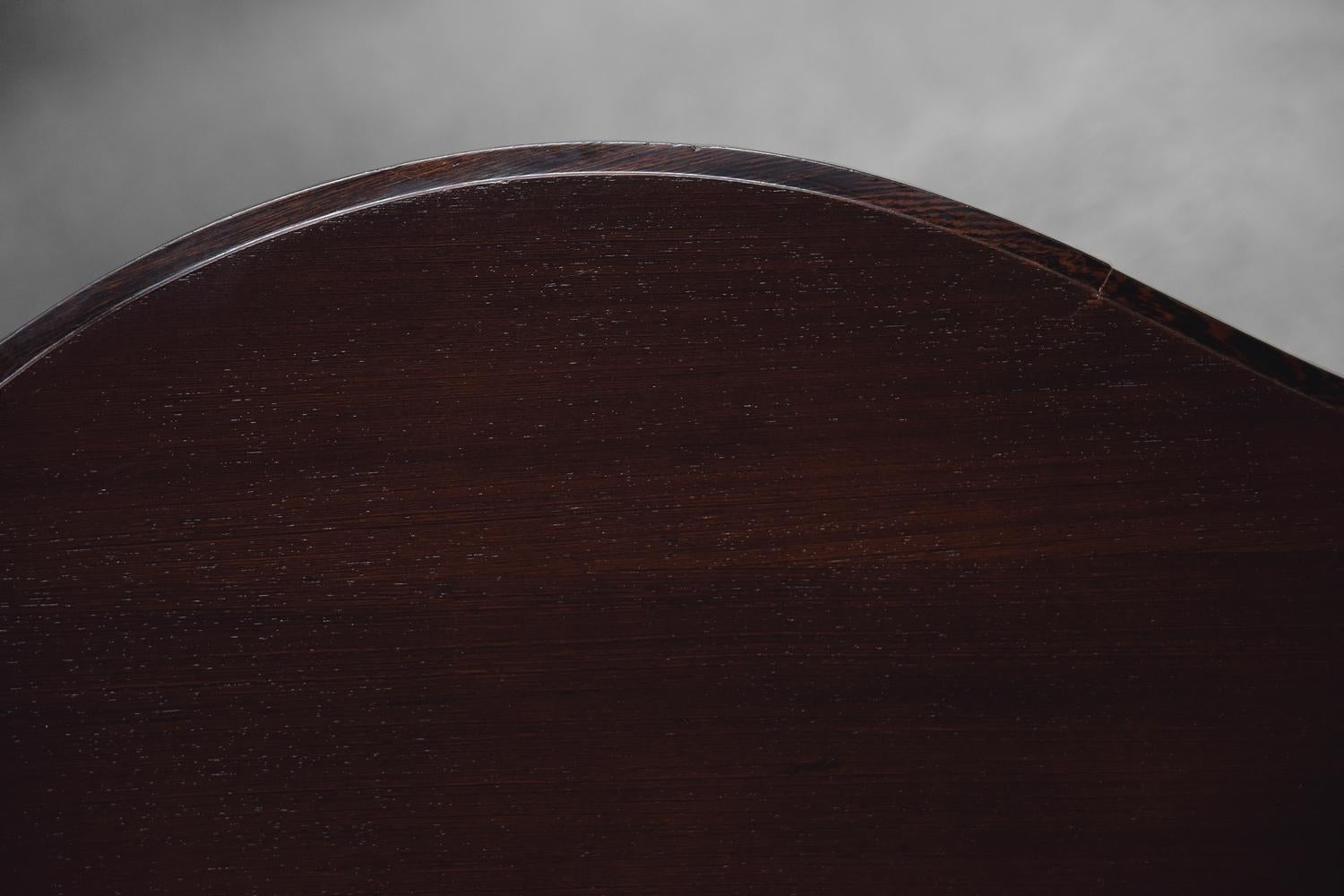 Rare Mid-Century Modern Wenge Wood Organic-Shaped Boomerang Custom Desk, 1960s For Sale 2