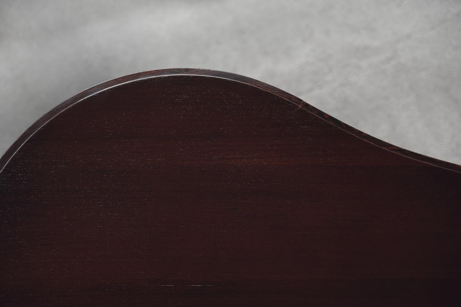 Rare Mid-Century Modern Wenge Wood Organic-Shaped Boomerang Custom Desk, 1960s For Sale 4