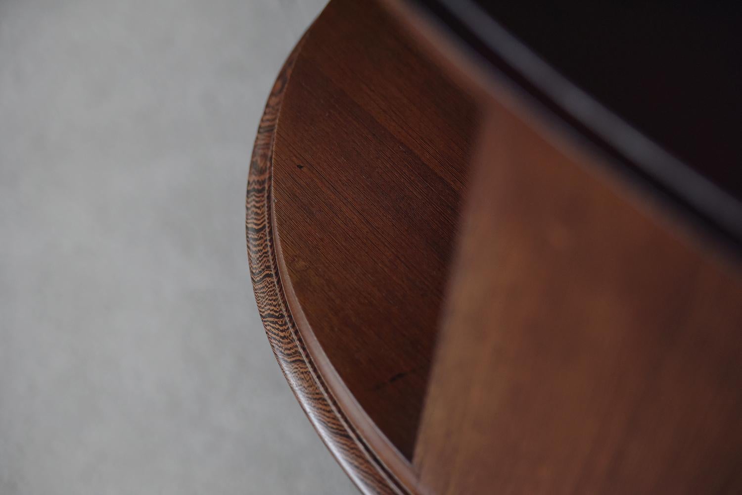 Mid-20th Century Rare Mid-Century Modern Wenge Wood Organic-Shaped Boomerang Custom Desk, 1960s For Sale