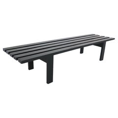 Mid-Century Modern Wenge Slate Bench, 1960s Dutch Design