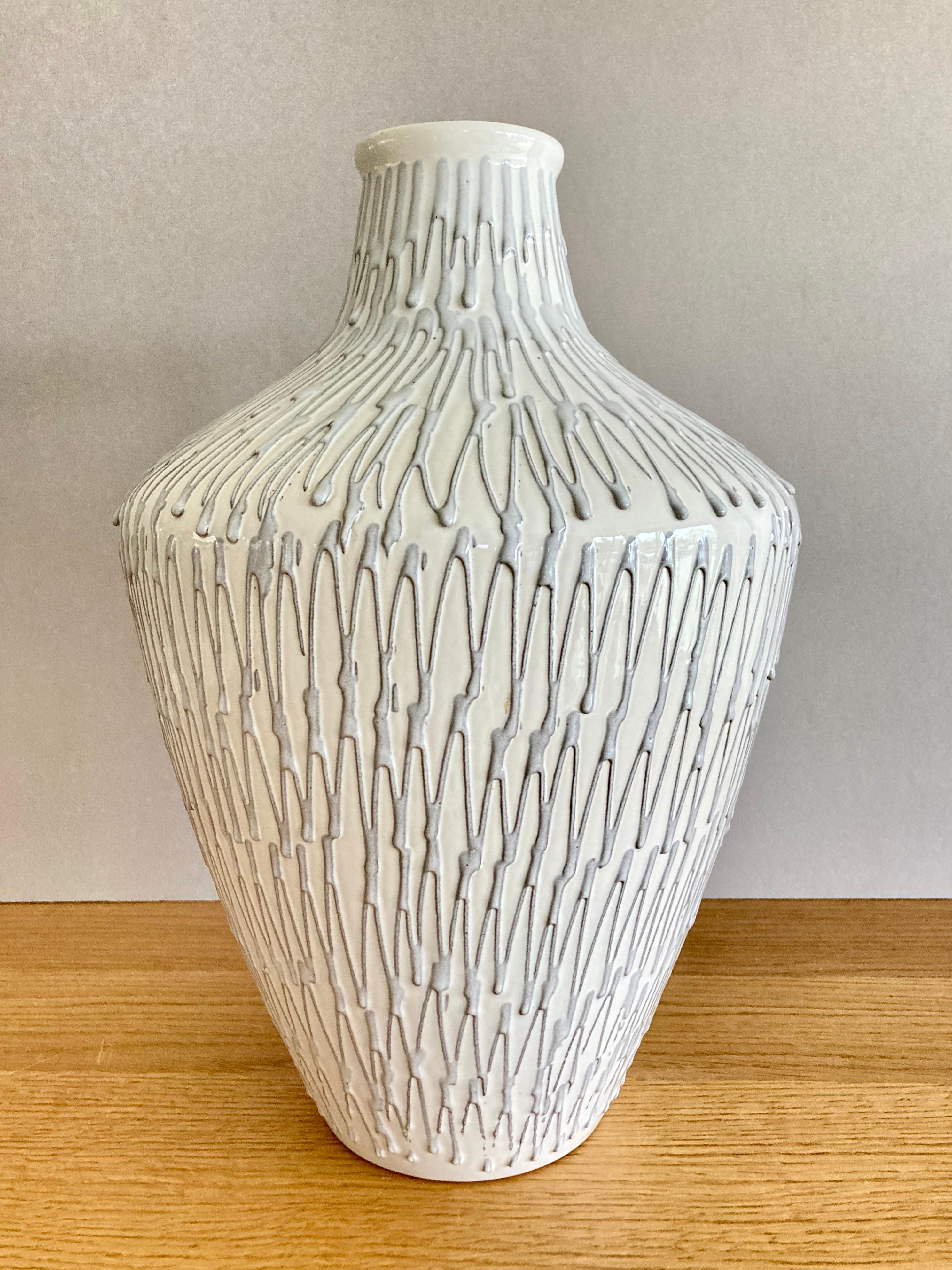 19th Century Mid-Century Modern West German Fat Lava Pottery Vase by Ilkra Edel Keramik For Sale